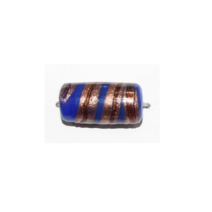 Beadwaala Handmade Fancy Lampwork Glass For Jewelry Making. (Tube) SFL-194-Per Packet 25 Pcs / 21X11 MM