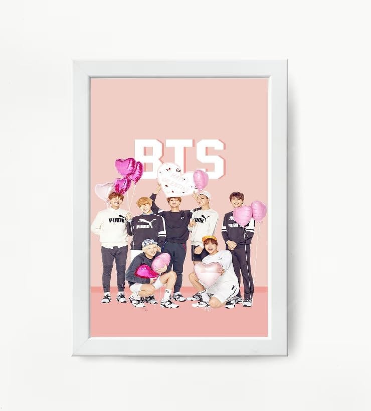 NOKKES Bts Army Bangtan Boy V suga J-Hope Jungkook Jin Jimin Rm 5X7 Inch Size Photo Frame Photo Home Office_AQW305