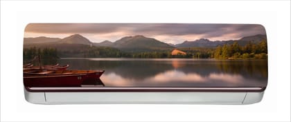 DreamKraft Beautiful River View AC Sticker (Multicolor PVC Vinyl, 30cm X 91cm)