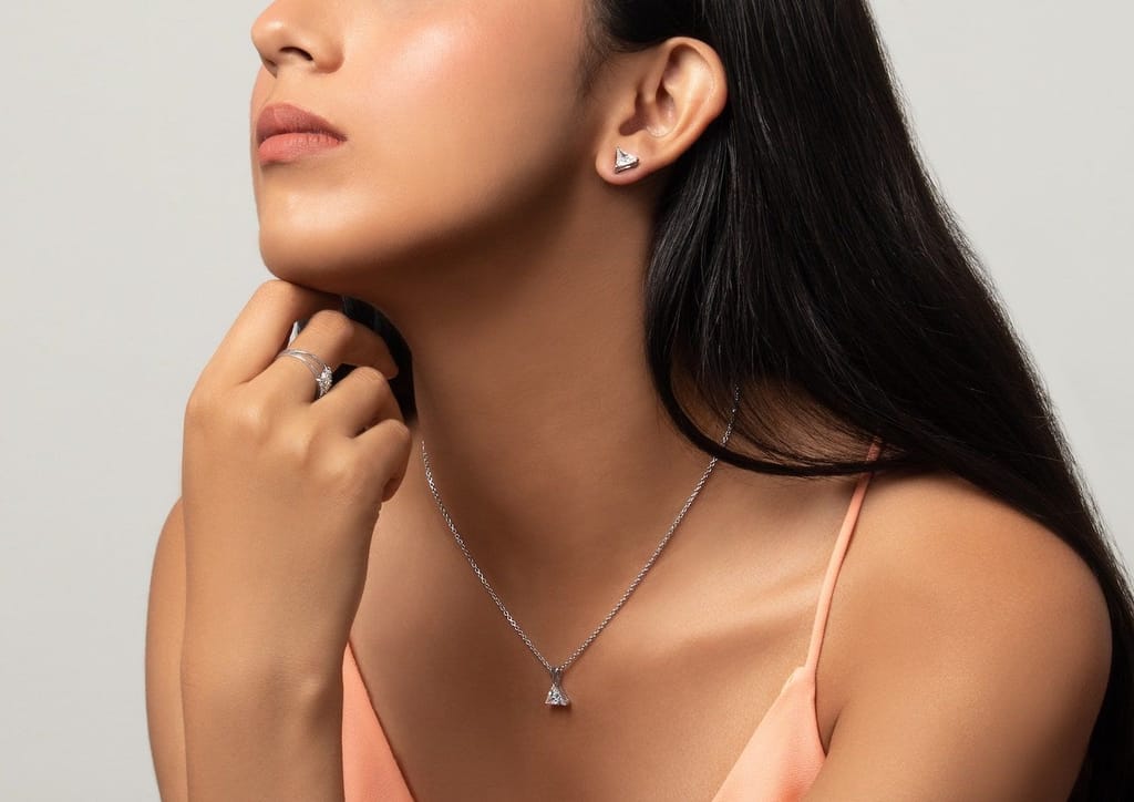 Timeless Triangle Solitaire Set