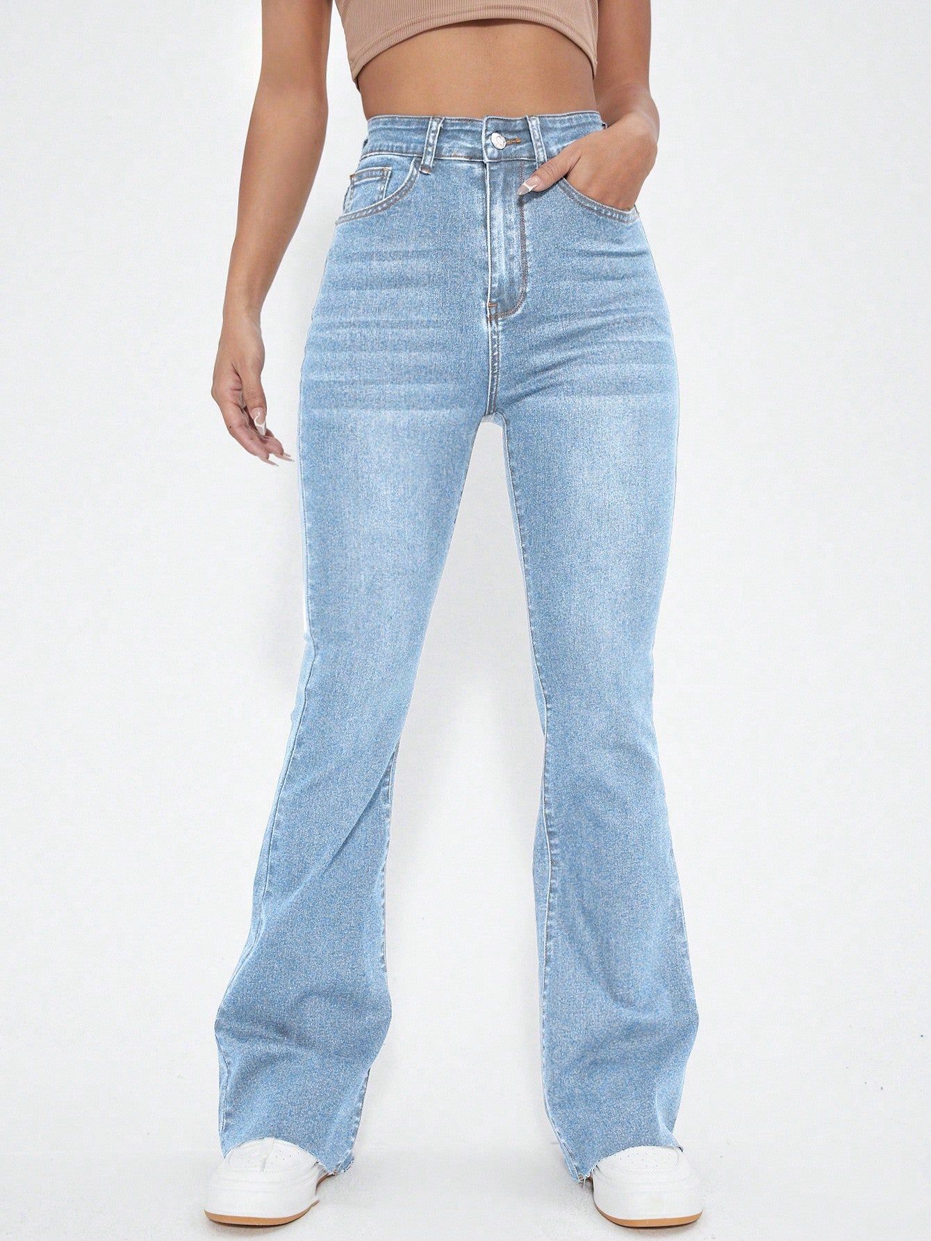 Bellbum Bell Bottom Jeans Light Blue Denim-24