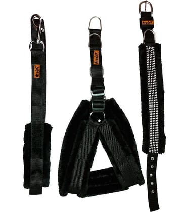 Petshop7 - Black Harness ( Medium )