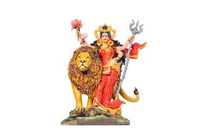 Vimanika Comics Lord Goddess Durga:Legends Maa Sherawali 3D Printed Statue Collectable Figurine 7 inches Pack of 1 Pcs
