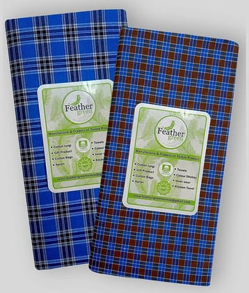 Feather Green Multi Lungi Pack of 2