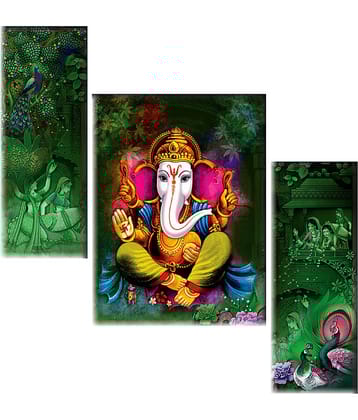 Saf Ganesha modern art MDF Painting Without Frame