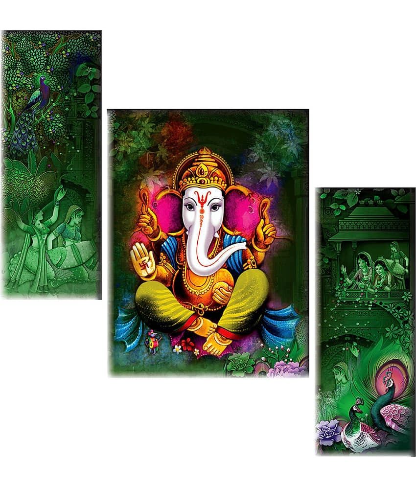 Saf Ganesha modern art MDF Painting Without Frame