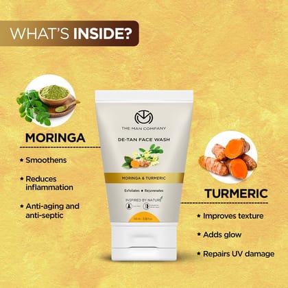 De-Tan Face Wash I Moringa & Turmeric De-Tan Face Wash I Moringa & Turmeric - 100ml Face Wash at De-Tan Face Wash I Moringa & Turmeric De-Tan Face Wash I Moringa & Turmeric - 100ml Face Wash at