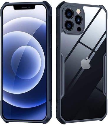 PLUGTECH Slim Shockproof Case | Matte Black Soft | Drop Protection | Precise Cutouts | Premium Mobile Cover for iPhone 12 Pro