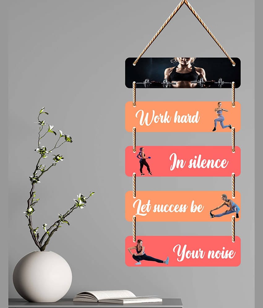 Saf Wood Rectangular Decoratives Panel Multi - Pack of 1