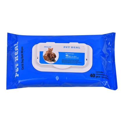 Petheal Dog &amp; Cat Wipes 40pcs 18X28cm