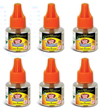 Sujanil Terminator Mosquito Repellent Refill Liquid Works on All Machine (45 ml) - Pack of 6