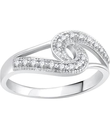 Vighnaharta Beauty Craft CZ Rhodium  Ring