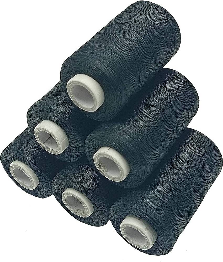 PRANSUNITA Other Silk (Resham) Twisted Hand & Machine Embroidery Shiny Thread ( Pack of 6 )