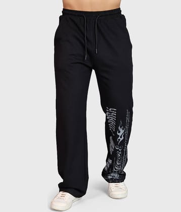 Fuaark Black Cotton Men's Sports Trackpants ( Pack of 1 )