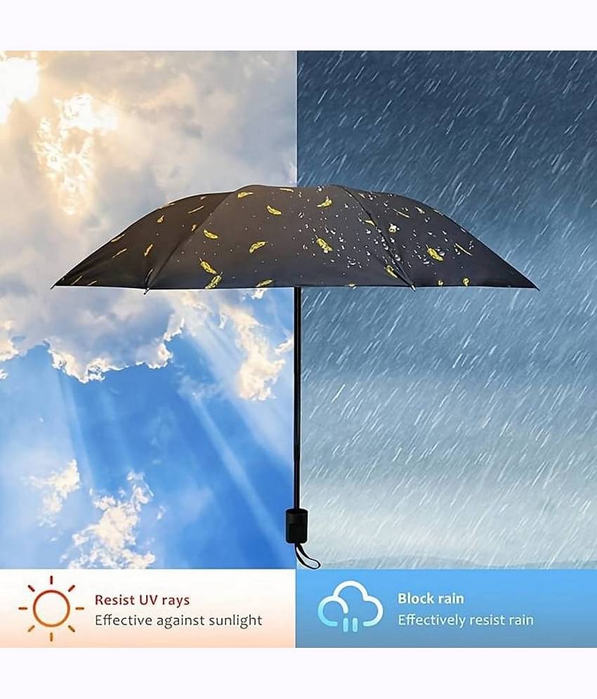 Infispace Black 3 Fold Umbrella