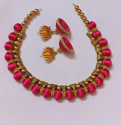 Royal Silk Thread Jewelry Set