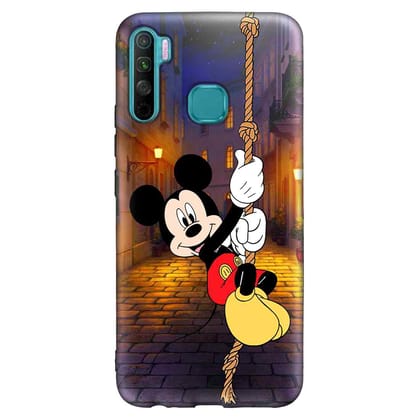 Mickey Mouse Fly above Height S5 Premium Embossed Mobile cover