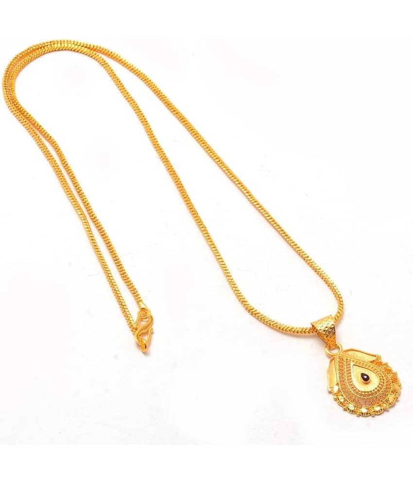 Jewar Mandi New Design Gold Plated Locket/Pendant with Chain Daily use for Men, Women & Girls, BoyT