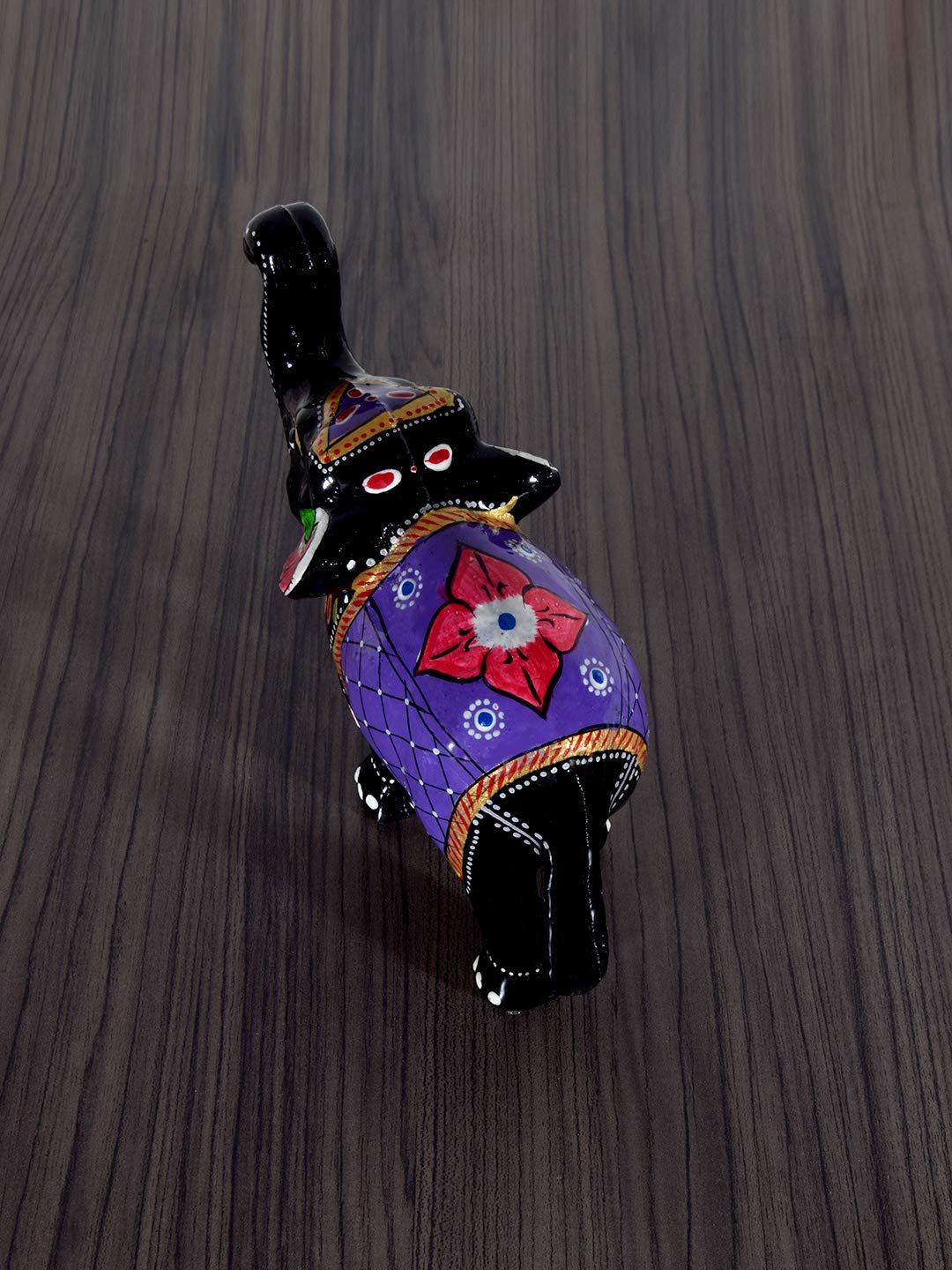 DreamKraft 6 Inch Paper Mache Elephant Showpiece for Home Decor and Gift Purpose