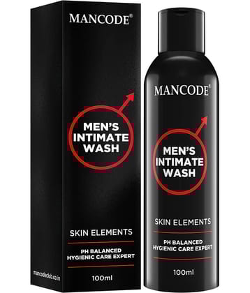 Mancode Intimate Wash For Men with Tea Tree Essential Oil Ayurvedic & Natural, 100 ml (Pack of 1)