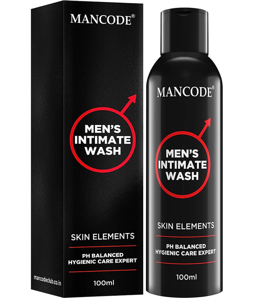 Mancode Intimate Wash For Men with Tea Tree Essential Oil Ayurvedic & Natural, 100 ml (Pack of 1)