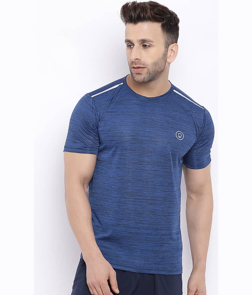 Chkokko - Blue Polyester Regular Fit Men's Sports T-Shirt ( Pack of 1 )