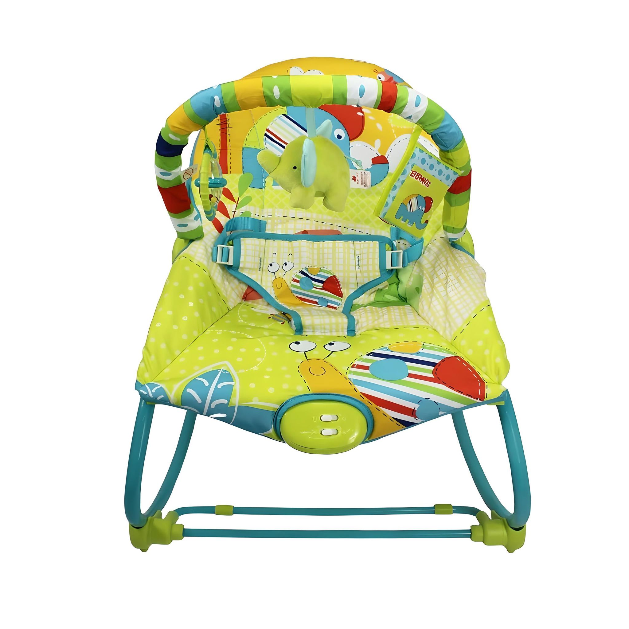 Mastela Baby Rocker in Pink 6920 -2 position Setting, 3-point Harness, 12 Melodies & Soothing Vibration, Removable Accessories - Newborns 0+ to 2 Year