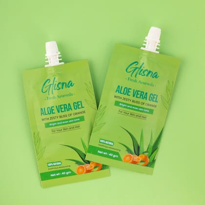 Brightening Aloe Vera Gel-40g of Pack 2