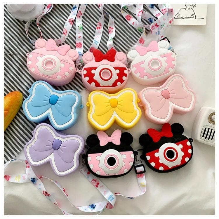Kawaii Cute New Bow Cartoon Fashion Silicone Purses Handbags Shoulder Bags For Kids
