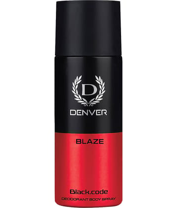 Denver Black Code Blaze Deodorant Spray for Men 150 ml ( Pack of 1 )