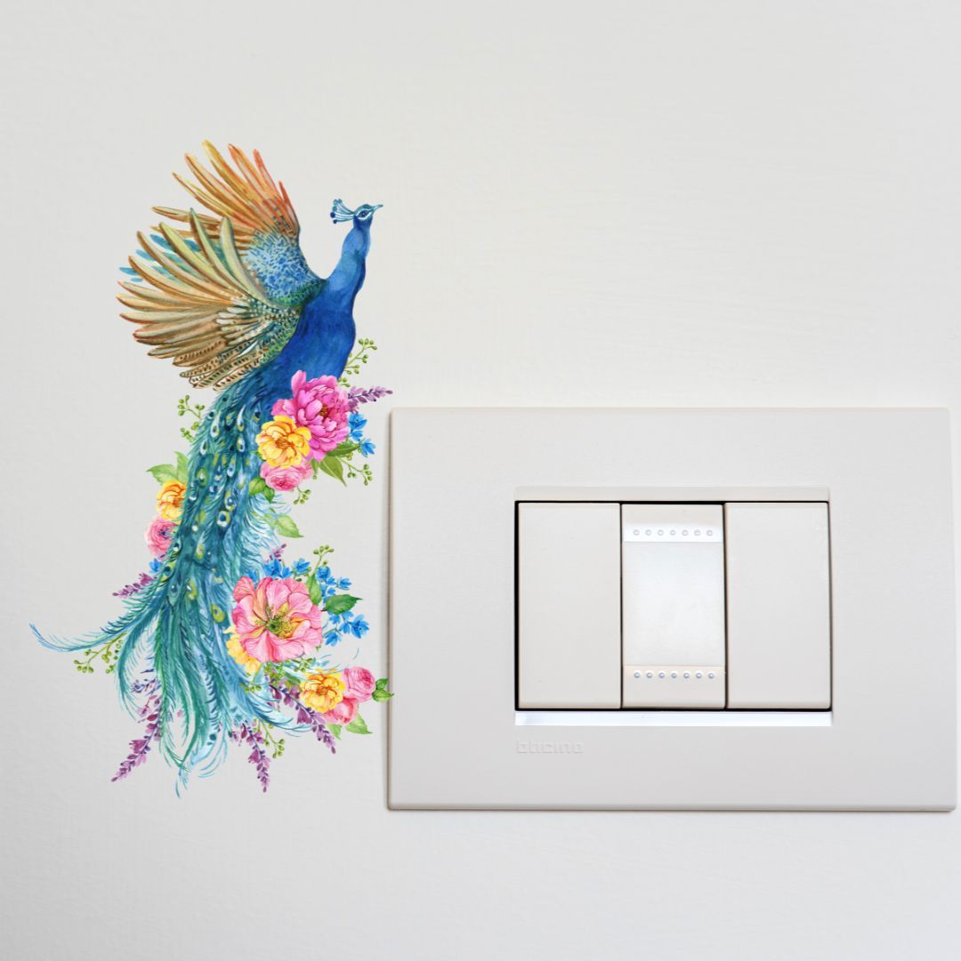 PEACOCK WALL STICKER
