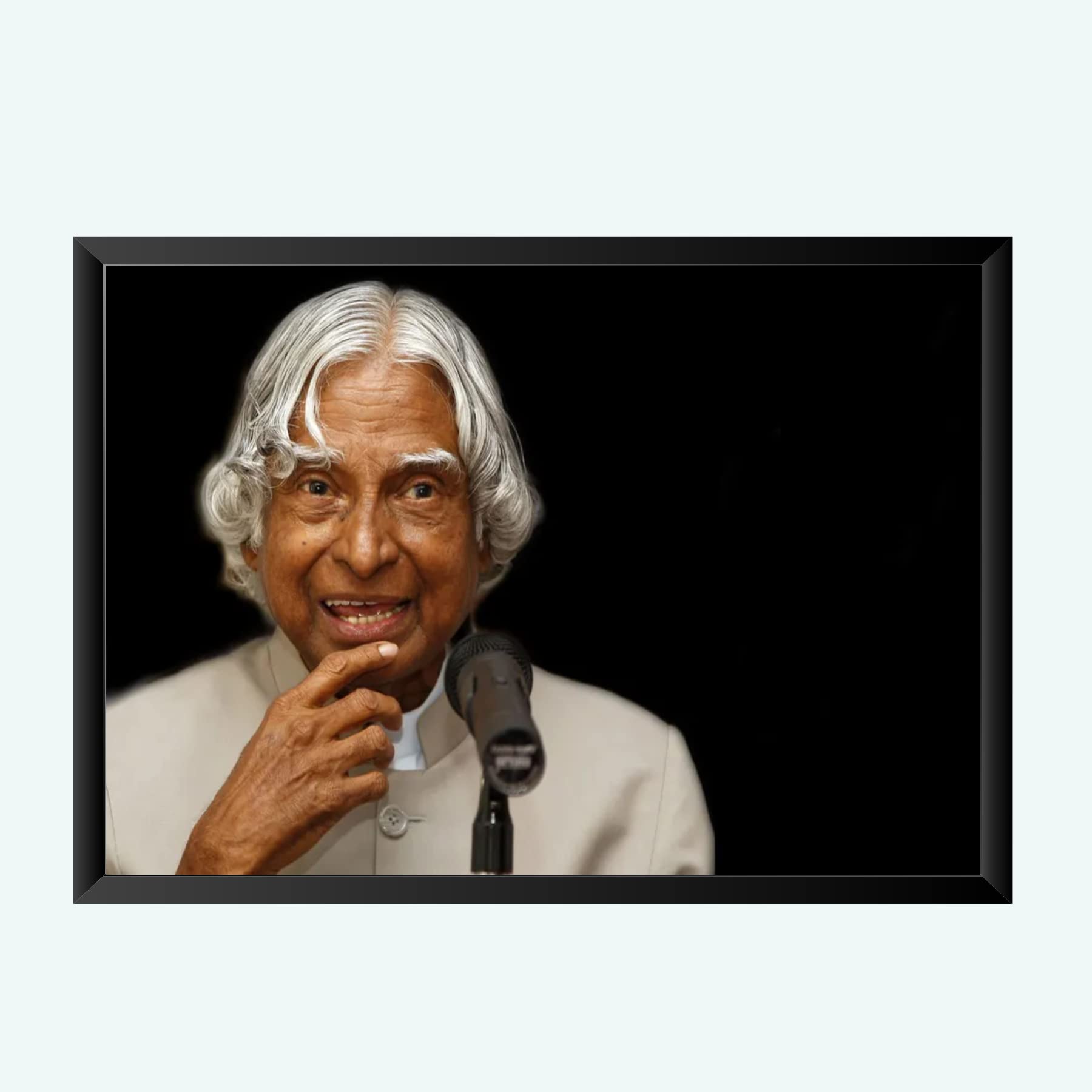 NOKKES A.P.J Abdul Kalam Wall Photo Frame For India Love And Wall Decoration Wall Photo Frame Size 8X12 Inch_A1pp