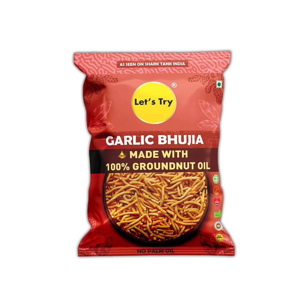 Let's Try Garlic Bhujia - 173g