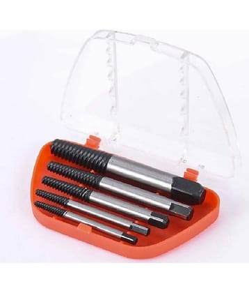 SHUANG YOU Damaged Screw Extractor Breakage Bolt Extractor Drill Bits Guide Set Broken Easy Out Fastener Kit (Pack of 5)