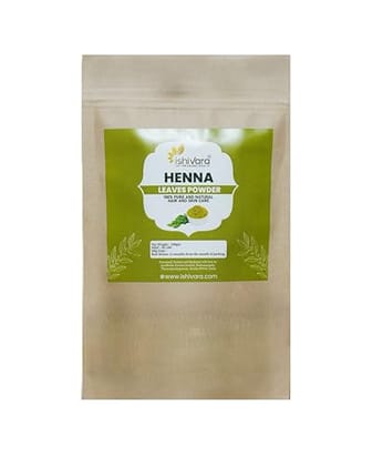 Ishivara Henna Leaves Powder for Hair Color| No added Preservatives | Marudhani Podi/Mardhani Podi/Mehandi Powder | Lawsonia inermis 100 Gm (Pack of 1)