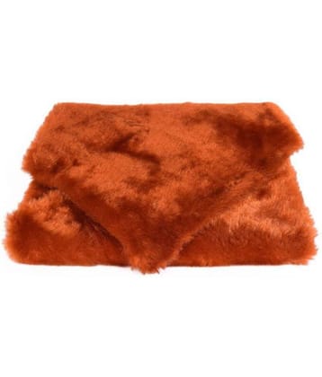 Vardhman Soft Hair Fur Cloth : 38" X 34" Inches Approx (Hair Length - 2cm) Color -  Brown : for Used in Dresses, Art & Craft, Photo, Selfie Props, Soft Toys Making & Other Craft Work.