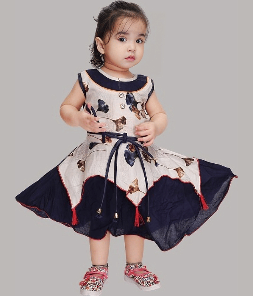 s muktar garments Rayon Frock For Girls ( Pack of 1 , Red )