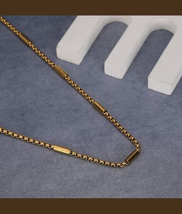 FASHION FRILL Gold Plated Stainless Steel Chain ( Pack of 1 )