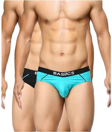 BASIICS By La Intimo Pack of 2 Cotton Trunks For Men's ( Multicolor )
