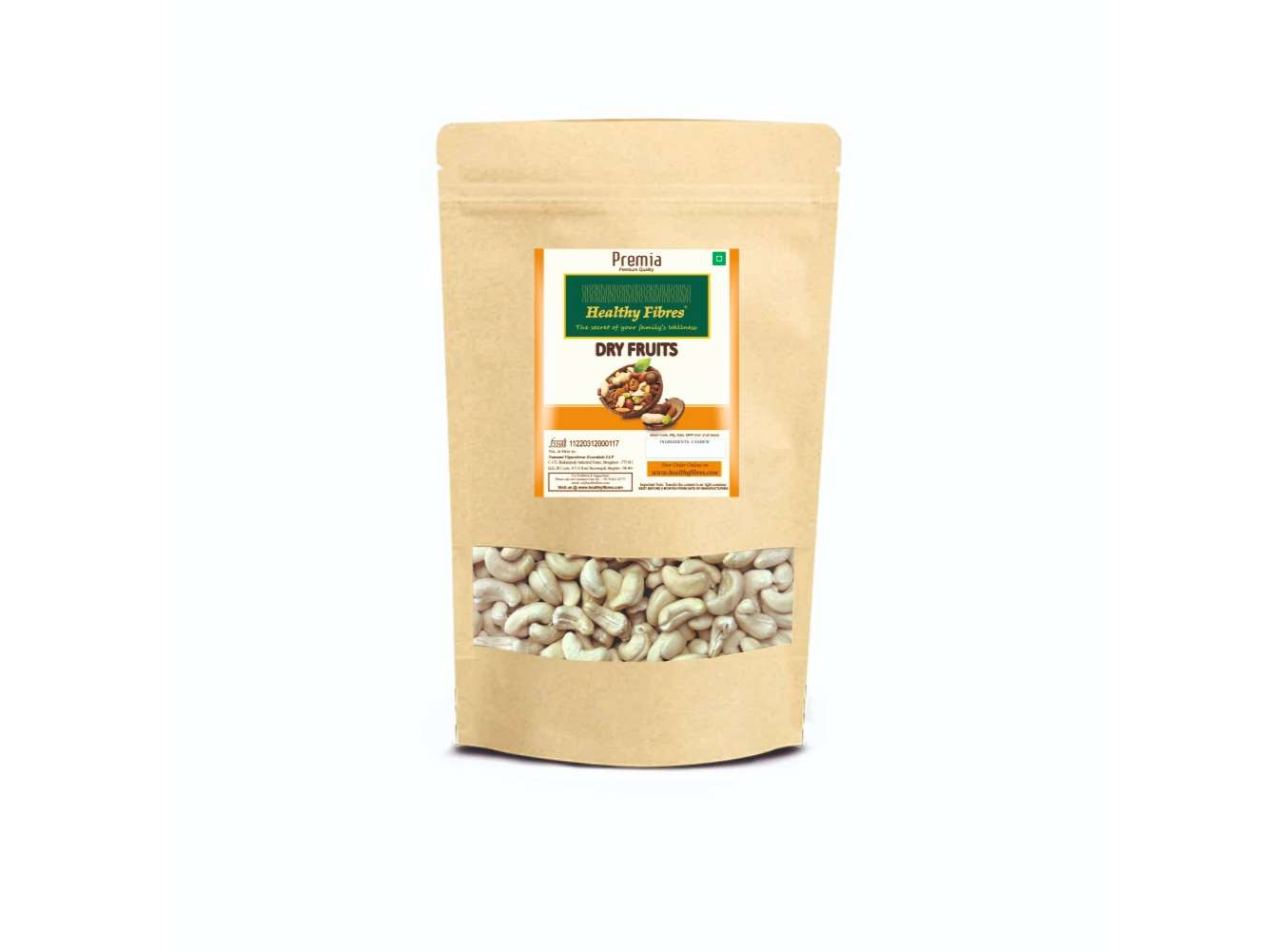 Healthy Fibres premia Cashew Whole-250g