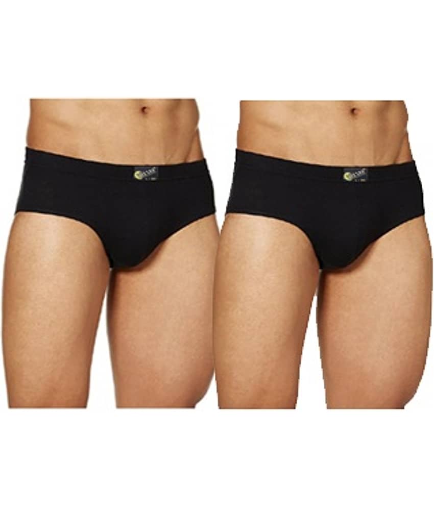 VEE SAA Pack of 2 Cotton Briefs For Men's ( Black )