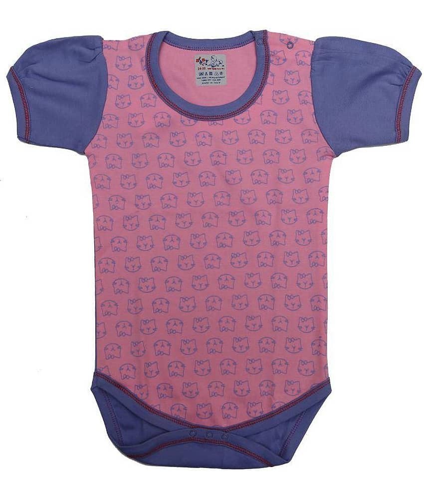 Kaboos 100% Cotton Multi Colour Printed Baby Romper