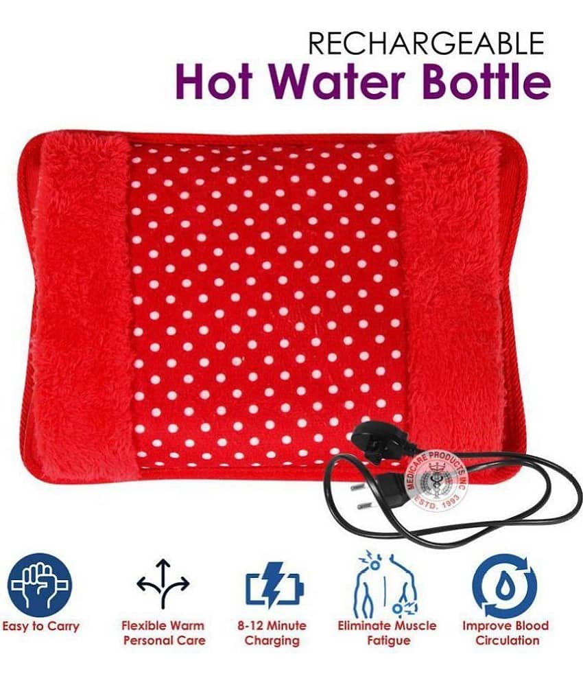 Mcp Velvet Hot Water Bag For Muscle & Joint Pain Relief (Pack of 1) Assorted Colours