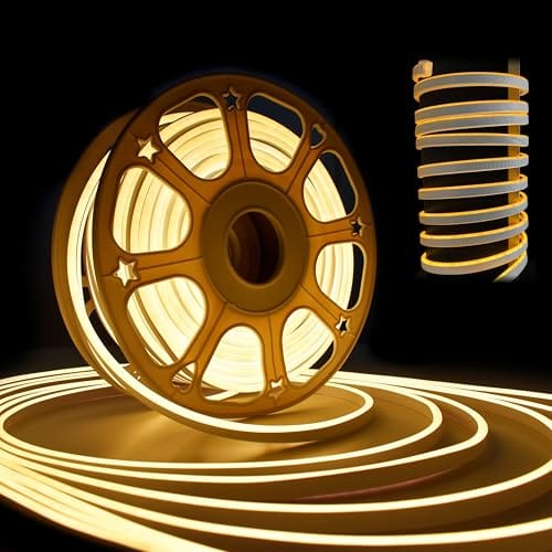 Light - Warm White, Flexible Waterproof Cuttable Rope Lights, Indoor Outdoor Diwali Decorative Cove Lighting, Home