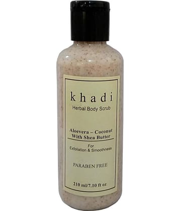 Khadi Aloevera -Coconut with shea butter Body Scrub ( Paraben Free ) 210 ml