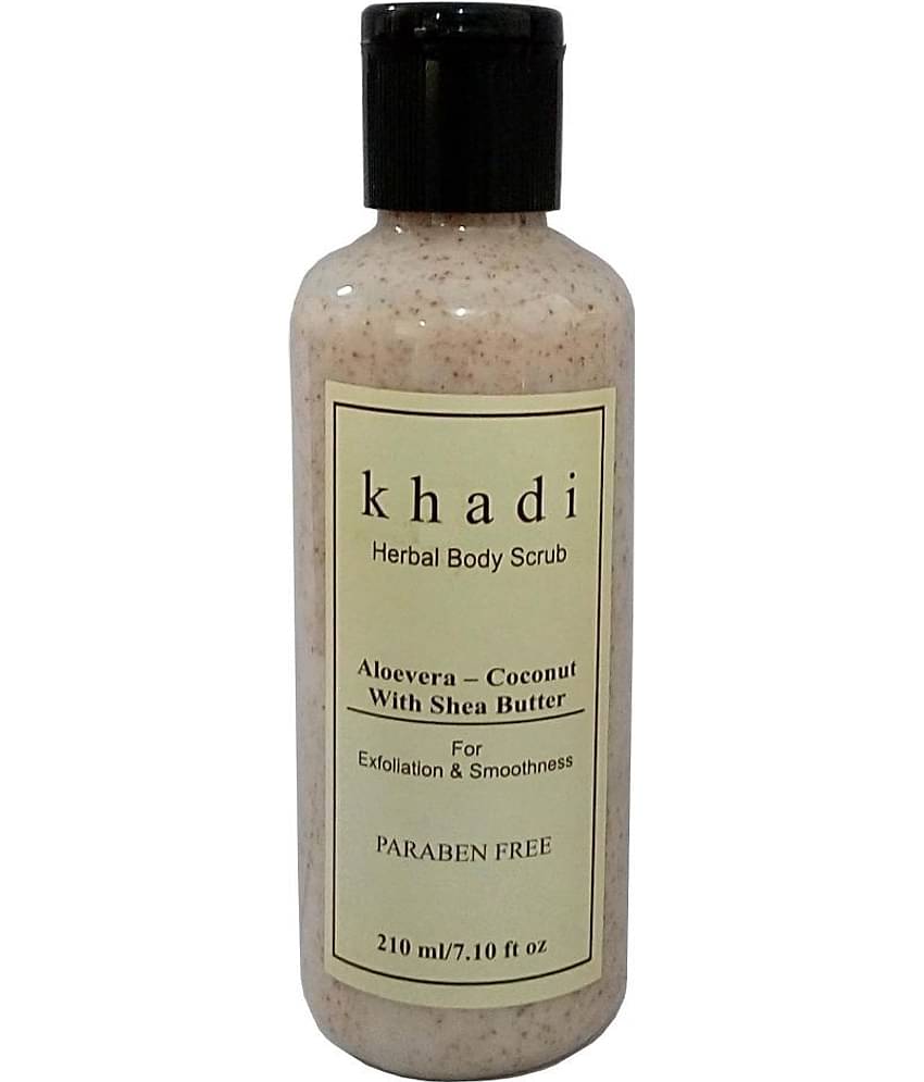 Khadi Aloevera -Coconut with shea butter Body Scrub ( Paraben Free ) 210 ml