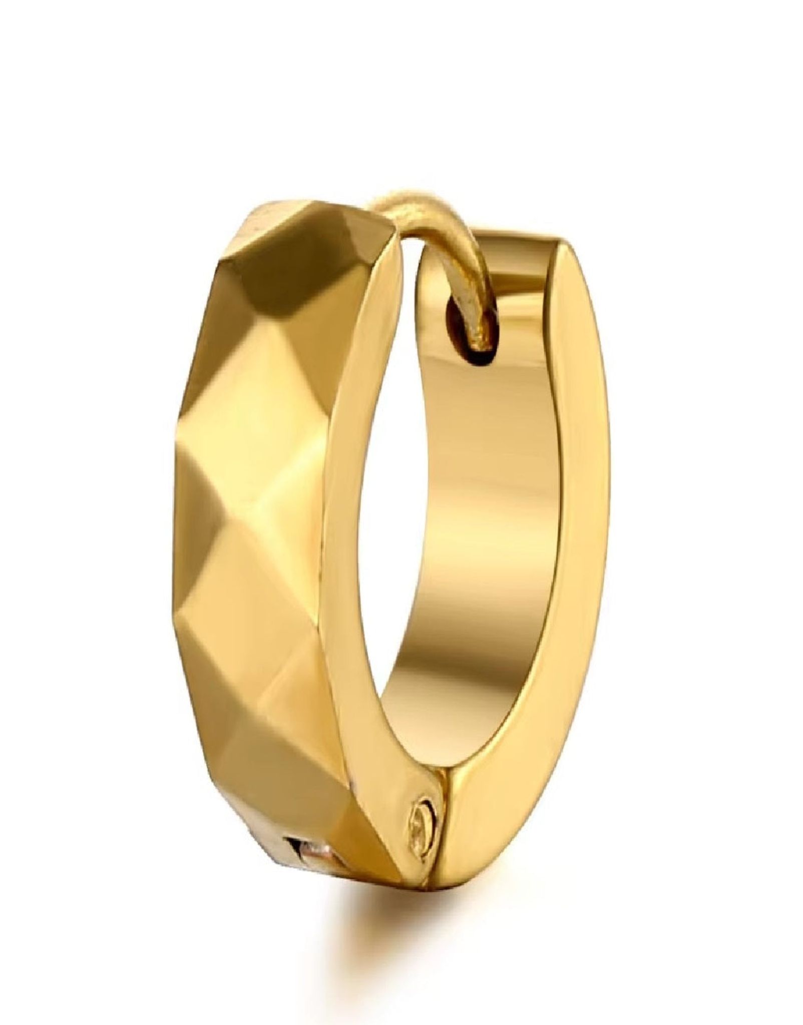 Modern Hoop Gold Earrings-Single