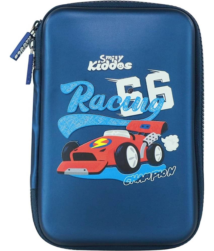 Smily kiddos Single Compartment Race Car - Navy Blue
