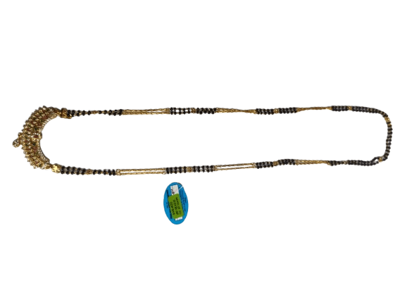 Gold Plated Traditional Marathi Mangalsutra Necklace for Women