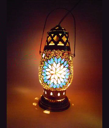 Susajjit Mosaic Table Night Lamp Glass Table Lamp - Pack of 1